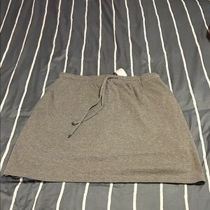 Elegant Gray Mini Skirt